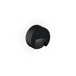 outdoor wall luminaire RETO ROUND WALL SURFACE OUTDOOR 0.8 round IP65, black matt dimmable