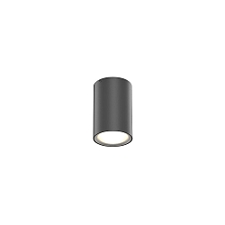 Outdoor LED Ceiling luminaire TRAM ROUND 1.0, IP65, round, 6W 3000K 36�, CRi >90, dimmable, black
