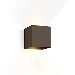 LED Outdoor Wall luminaire BOX 2.0, IP65, Up&Down, 6W 3000K 2x200lm, dimmable, bronze