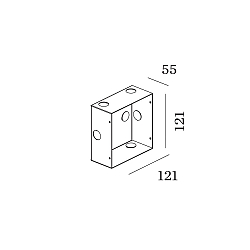 Accessory for ORIS 1.3 - flush mounted housing