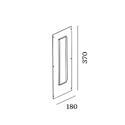 Accessory for LED Stair case luminaire THEMIS 2.7 - flush mounted frame