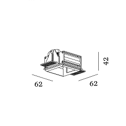 Accessory for STRANGE PETIT 1.0 - flush mounted frame aluminum