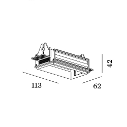 Accessory for STRANGE PETIT 2.0 - flush mounted frame aluminum