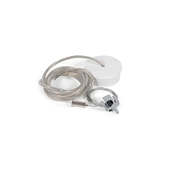 Accessory for ELLO SYSTEM - feed-in, dimmable, incl. steel wire suspension 200cm, white