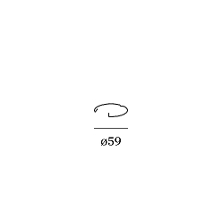 Accessory for Lampenring � 5cm - Optionaler Metall-snap ring for MR16 / LED / PAR16, max. 12W