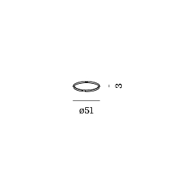 Accessory for Lampenring � 5cm - snap ring (MR16 / LED / PAR16), max. 12W, white