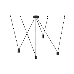 mounting set WIRO CEILING SUSP SET DECENTER 4.0, black