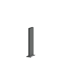 Accessory for FIFTY FIFTY / SMILE / SWAY / PALOS - socket with mounting plate, 60cm, anthracite