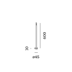 luminaire base STIPO POLE 600, anthracite