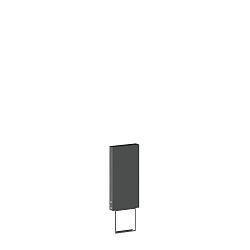 Accessory for FIFTY FIFTY / SMILE / SWAY / PALOS - socket with bracket for setting in concrete, 40cm, anthracite
