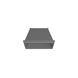 Accessory for Ceiling luminaire BOX 1.0 - single inside reflector, dark grey