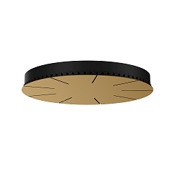ceiling canopy 3-fold, champagner, black