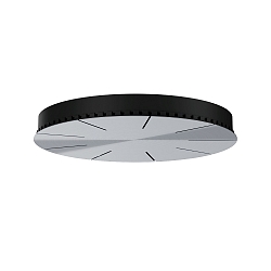ceiling canopy 6-fold, aluminium, black
