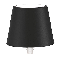 Battery lamp POLDINA STOPPER IP54, black matt dimmable