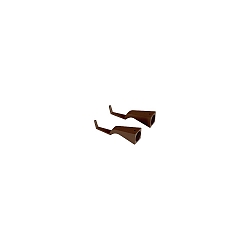 Accessory for PENCIL MODULO LUCE Wall holder, set of 2, Corten
