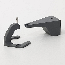 wall holder PENCIL MODULO LUCE, dark grey