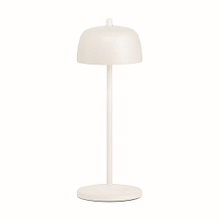 battery table lamp CIRCE IP65, white matt dimmable