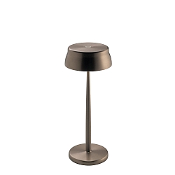 battery table lamp SISTER LIGHT IP65, copper, anodised dimmable