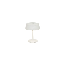 battery table lamp SISTER LIGHT MINI IP65, glossy, pearl white dimmable