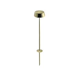 battery spike luminaire SISTER LIGHT IP65, gold anodised dimmable
