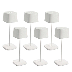 battery table lamp OFELIA TAVOLO PRO set of 6 IP65, white, lacquered dimmable