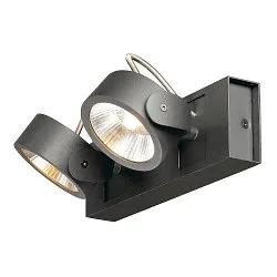 KALU LED 2 Wall and Ceiling luminaire, 60°, black