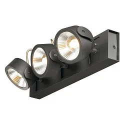 KALU LED 3 Wall and Ceiling luminaire, 60°, black