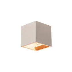 SOLID CUBE Wall luminaire, QT14, grey