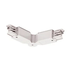 Flex coupler for S-TRACK 3-Phase high-voltage track, 16A max., traffic white RAL 9016