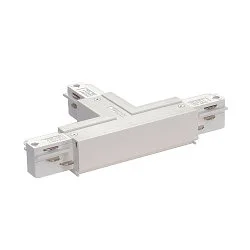 EUTRAC T-coupler for 3-Phase High voltage Track, Earth right, white