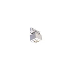 Power socket with Adpater for 3 Phase Tracks, white