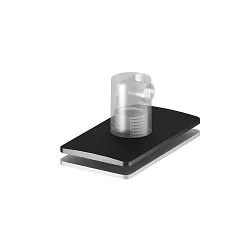 Mounting accessories for H-PROFILE, Strain relief / pendulum feed-in, black