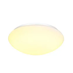 LED Outdoor Wall and Ceiling luminaire LIPSY 40 Dome, IP44, 3000/4000K, Ø 35cm, 18W, white