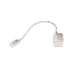 Premium LED Displaylamp DIO FLEX PLATE, with flex arm and switch, 1.9W 45°, 2700K 82lm, white