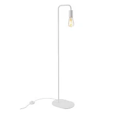 Floor lamp FITU FL, E27, with switch, white