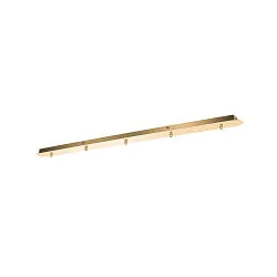FITU Canopy for FITU PD Pendant luminaires, FÜNFFACH, LANG, max. 16A, soft gold