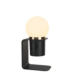 Battery lamp TONILA dimmable IP20, brass, black dimmable