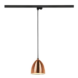 3-Phase Pendant luminaire PARA CONE 14, GU10, incl. 3-Phase-adaptor, black/gold