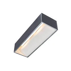 LED Wall luminaire LOGS IN L, 17W, 3000K, 1100lm, TRIAC dimmable, silver/white