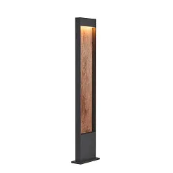LED Outdoor luminaire FLATT POLE LED Floor lamp, 9,7W, 3000/4000K, 400lm, IP65, 100cm, anthracite/brown