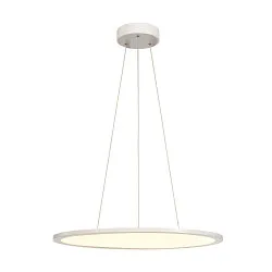 LED Pendant luminaire PANEL 60 DALI LED, round, 42W, 110°, 3000K, 3150lm, white