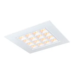 LED Ceiling recessed luminaire LED PAVONO 620x620, 100°, UGR 16, white, 3000K, 3200lm