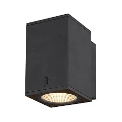 Premium-LED Outdoor Wall luminaire ENOLA SQUARE SINGLE CCT, IP65 IK02, M-size, 10W 3000 / 4000K 720 / 820lm 38°, CRi>90