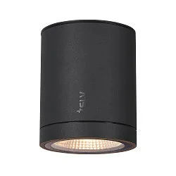 Premium-LED Outdoor Ceiling luminaire ENOLA ROUND CCT, IP65 IK02, M-size, 10W 3000 / 4000K 700 / 800lm 38, CRi>90, anthracite