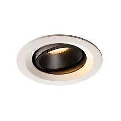 LED Ceiling recessed luminaire NUMINOS DL M, 2700K, IP20, rotatable / pivotable, 40°, 1460lm, UGR 20, white/black
