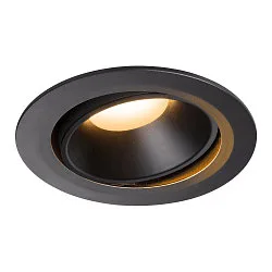 LED Ceiling recessed luminaire NUMINOS DL XL, 2700K, IP20, rotatable / pivotable, 40°, 3300lm, UGR 21, black/black