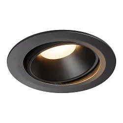 LED Ceiling recessed luminaire NUMINOS DL XL, 3000K, IP20, rotatable / pivotable, 40°, 3300lm, UGR 21, black/black