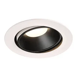 LED Ceiling recessed luminaire NUMINOS DL XL, 4000K, IP20, rotatable / pivotable, 55°, 3600lm, UGR 23, white/black