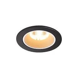 LED Ceiling recessed luminaire NUMINOS DL S, 3000K, IP20, 40°, 730lm, UGR 18, black/white