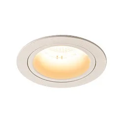 LED Ceiling recessed luminaire NUMINOS DL M, 3000K, IP20, 55°, 1600lm, UGR 21, white/white